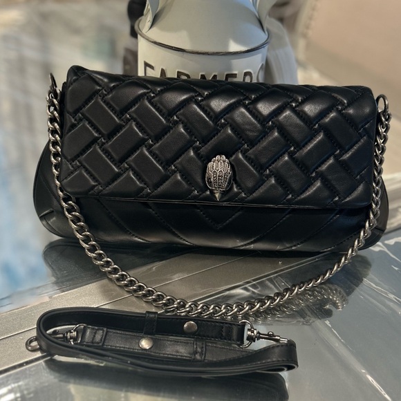 Kurt Geiger London Long Kensington Leather Shoulder Bag - Picture 3 of 11